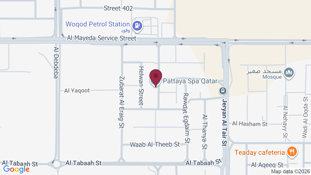 Map showing Pattaya Spa Qatar