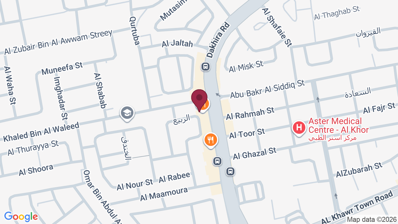 Map showing Massage Al Khor