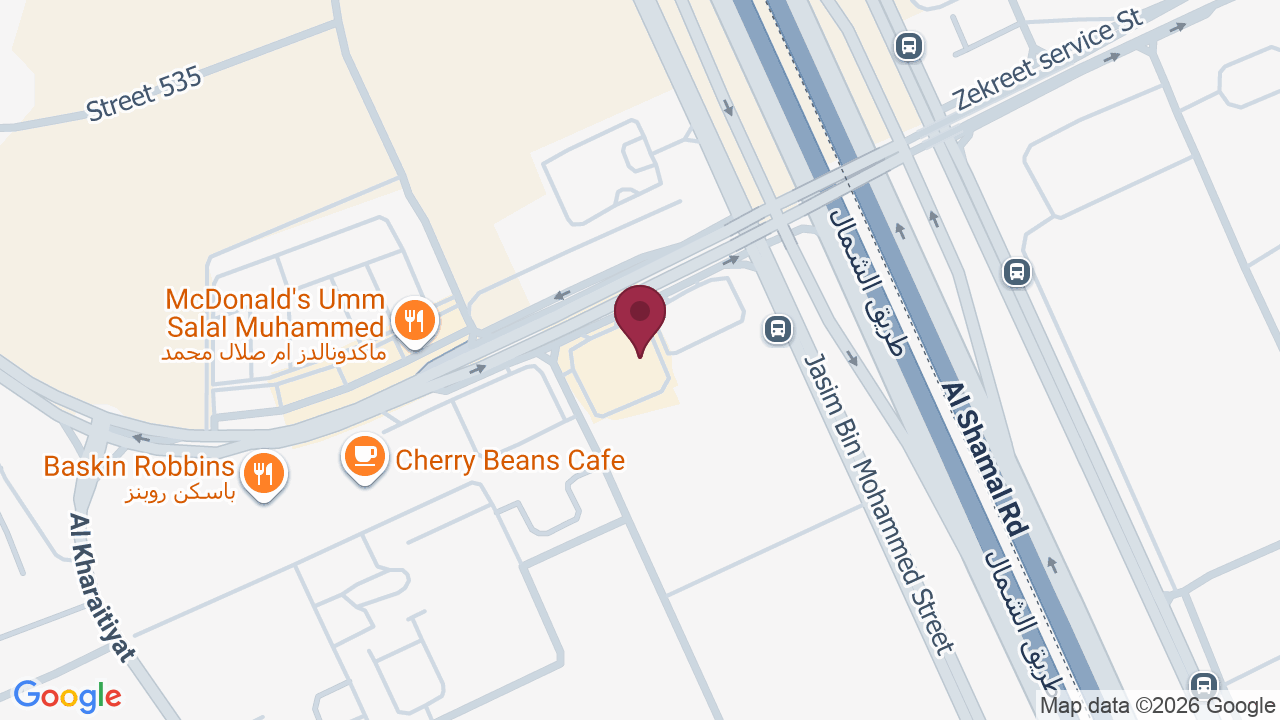 Map showing Everest Massage Center for Men – Umm Salal