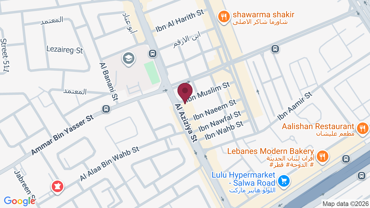 Map showing Massage Down Town Spa