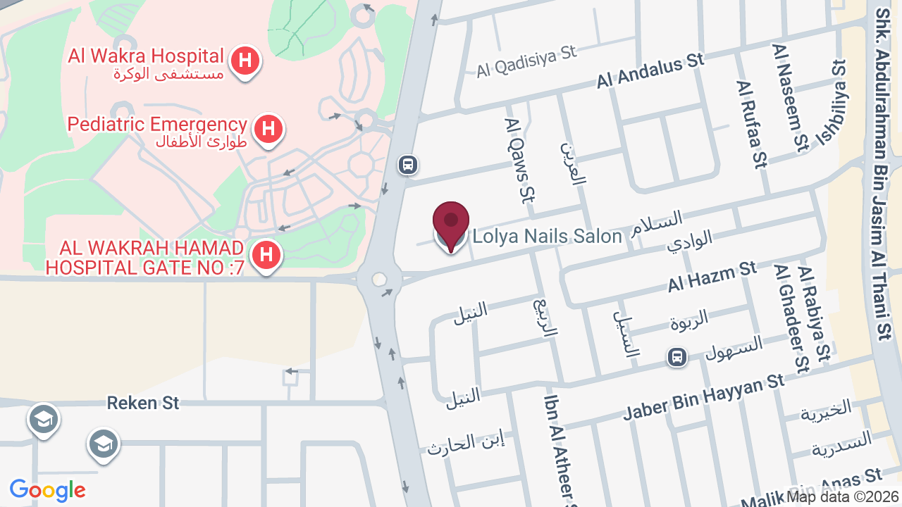 Map showing Lolya Nails Salon