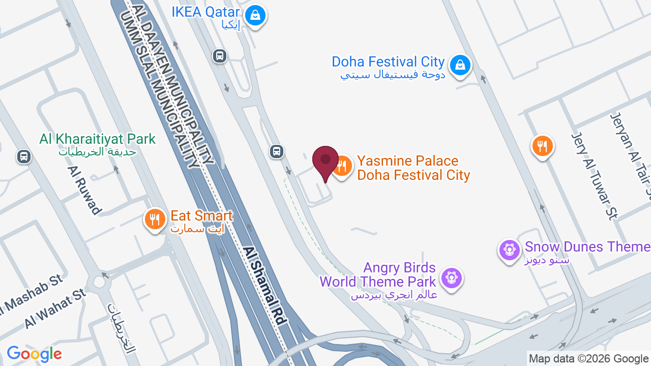 Map showing Three Spa