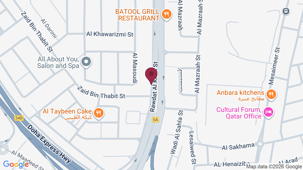 Map showing Aura Beauty Massage