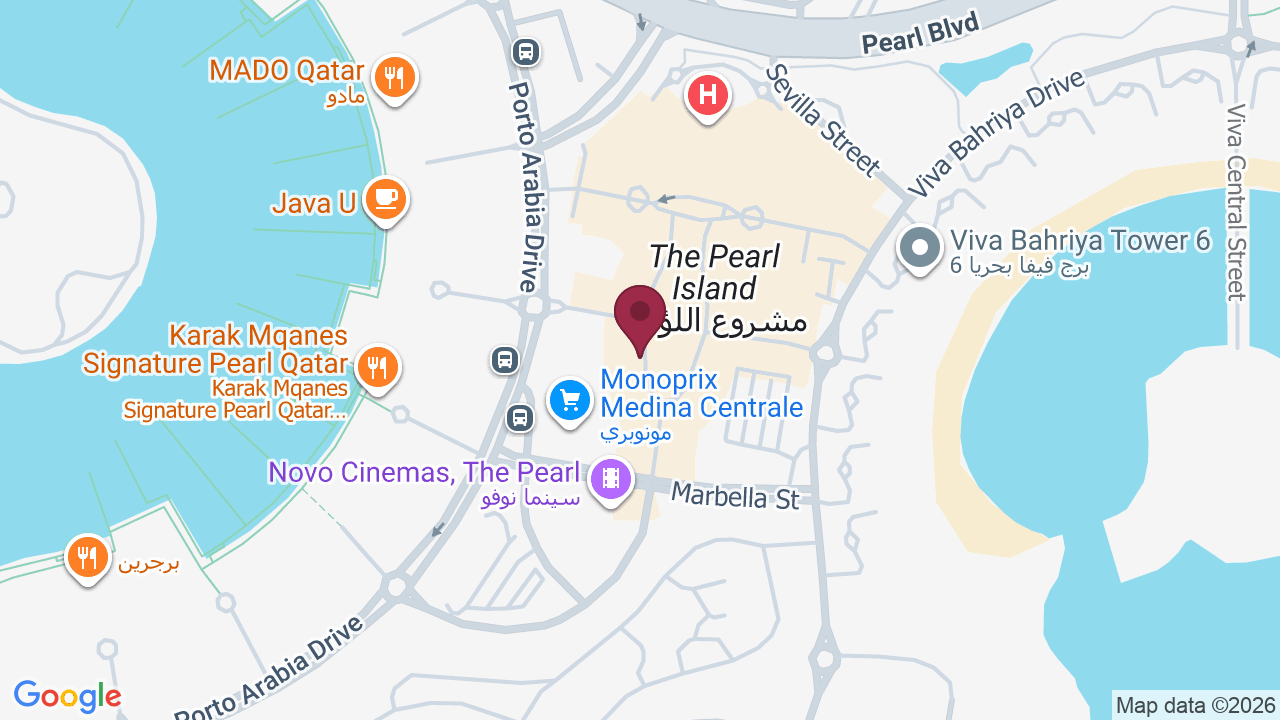 Map showing Vogue Men’s Salon