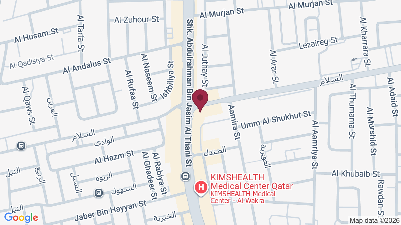 Map showing Lavaes Beauty Land, Al Wakra