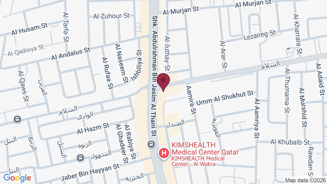 Map showing Lavaes Beauty Land, Al Wakra