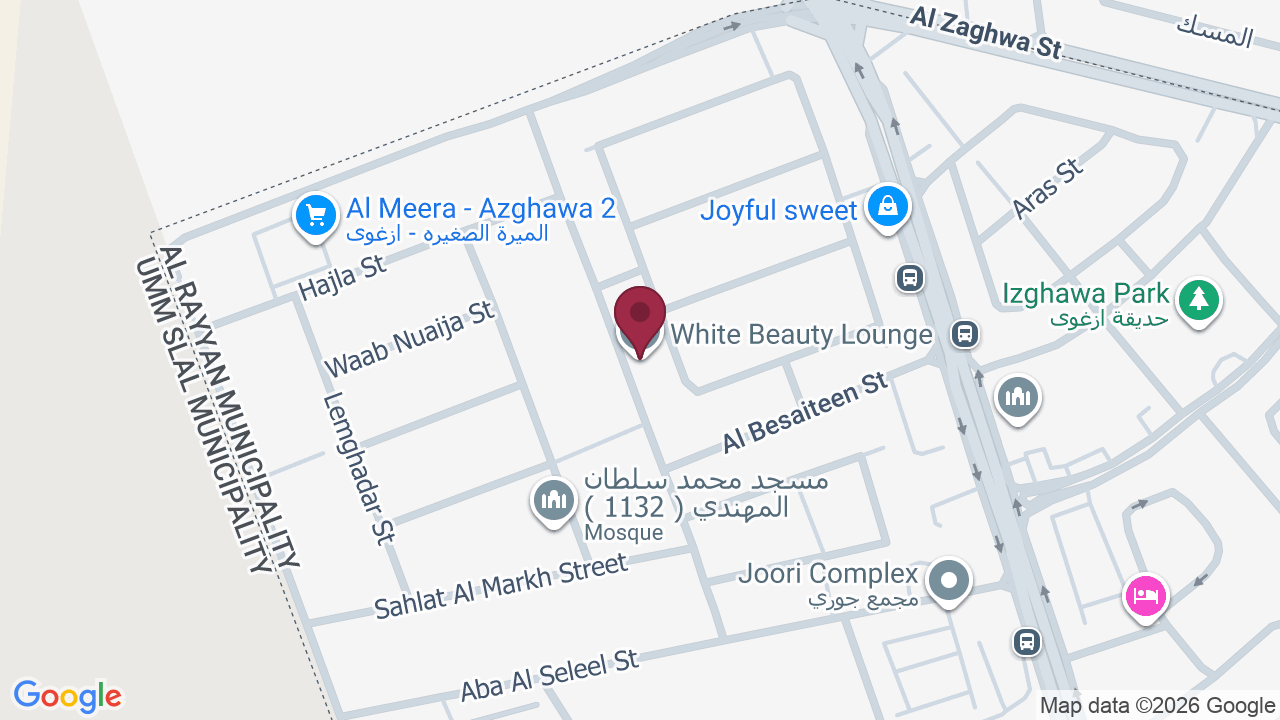 Map showing White Beauty Lounge