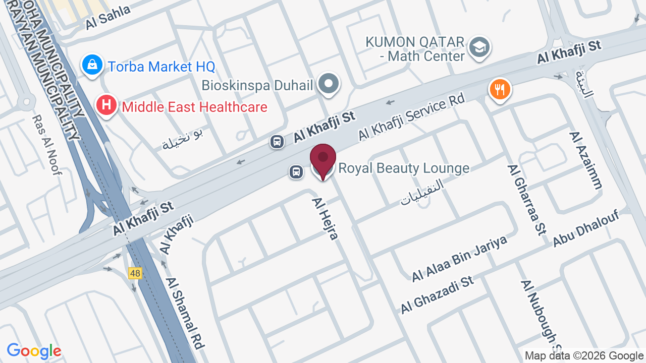 Map showing Royal Beauty Lounge