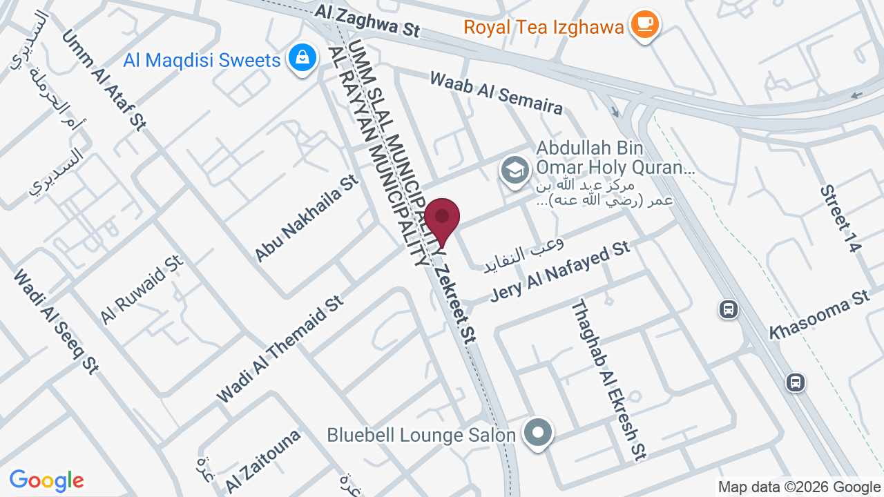 Map showing The 9 beauty Salon