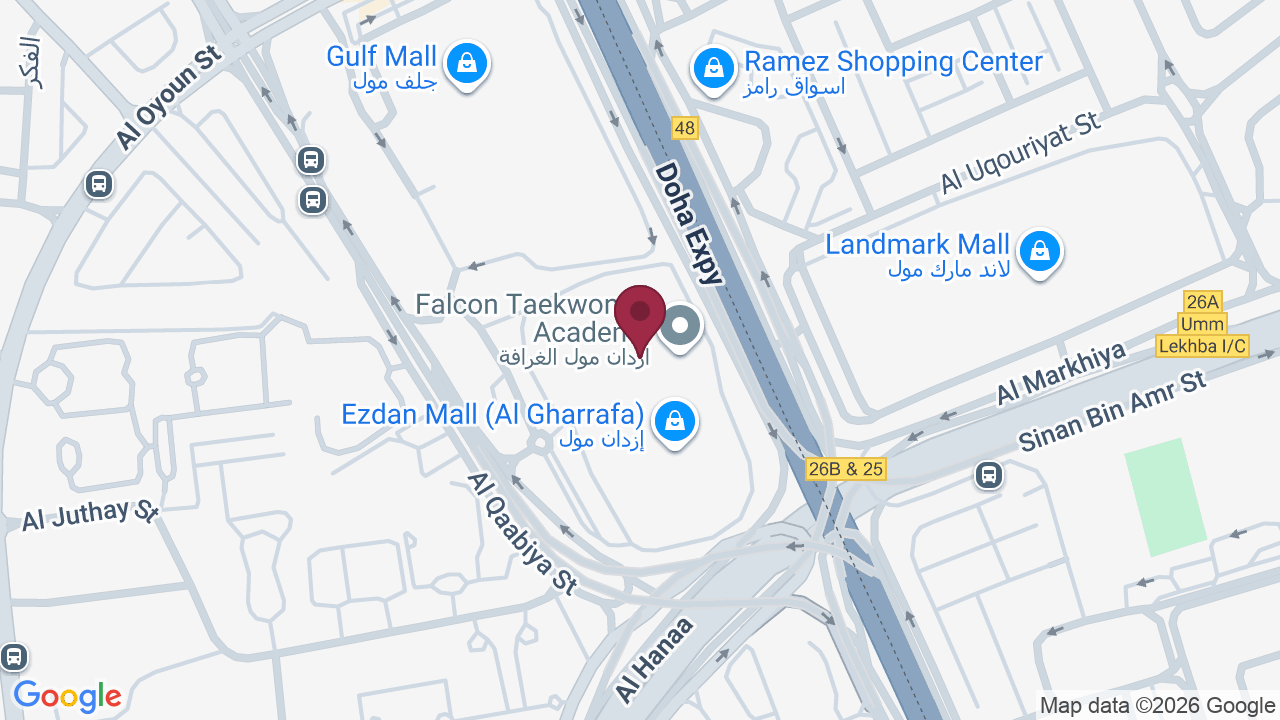 Map showing BD Nails Qatar Ezdan