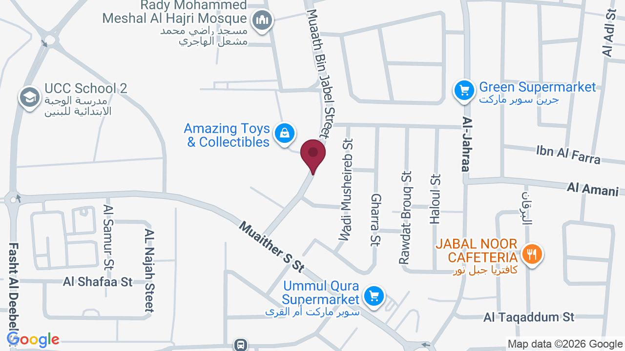 Map showing Aura Beauty Lounge