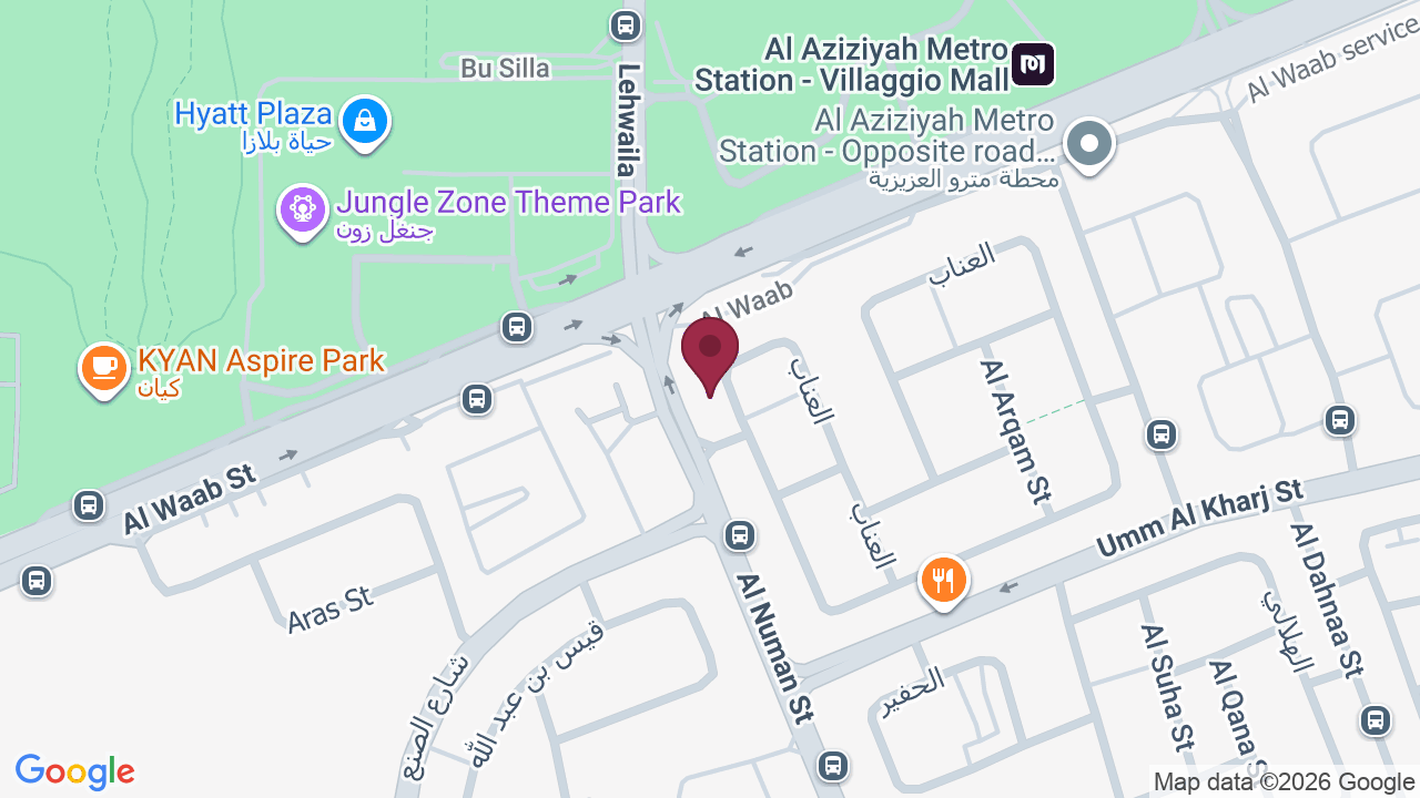 Map showing Ryan’s salon