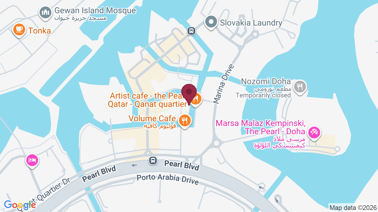 Map showing Pearly Nails Salon
