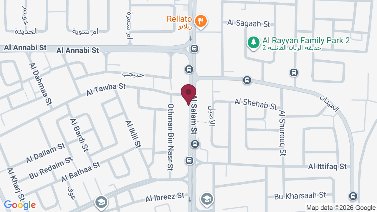Map showing Hala Beauty Center مركز هلا للتجميل