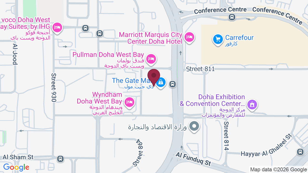 Map showing N.Bar Qatar