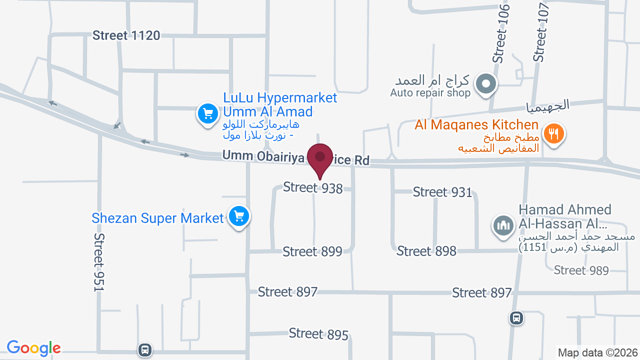 Map showing Makeover Salon & Spa