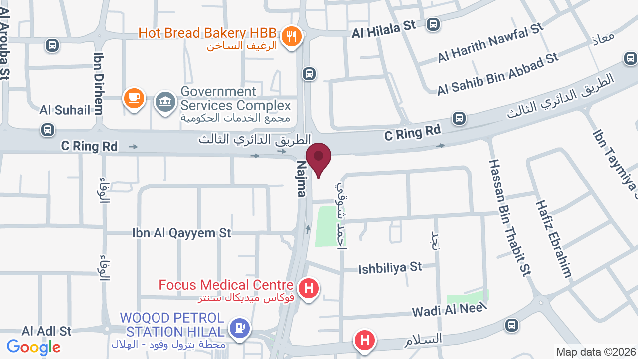 Map showing Ruche beauty salon