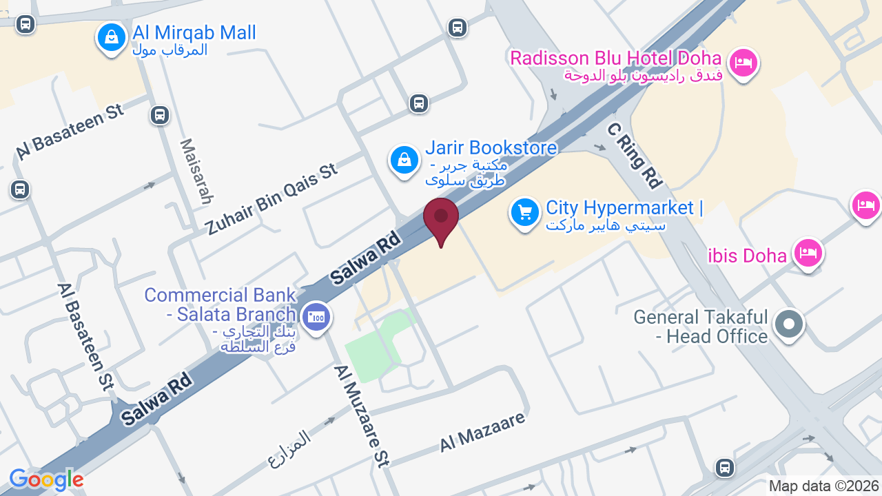 Map showing Apong’s Beauty Salon