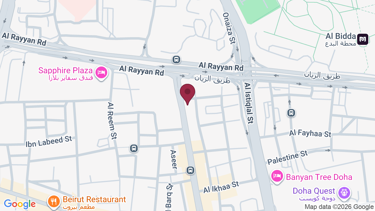 Map showing Hair & Beard Salon – H&B صالون