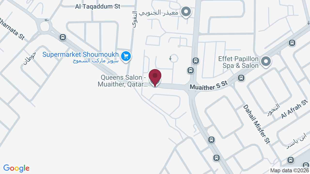 Map showing Queens Salon – Muaither, Qatar – صالون كوينز الدوحة قطر