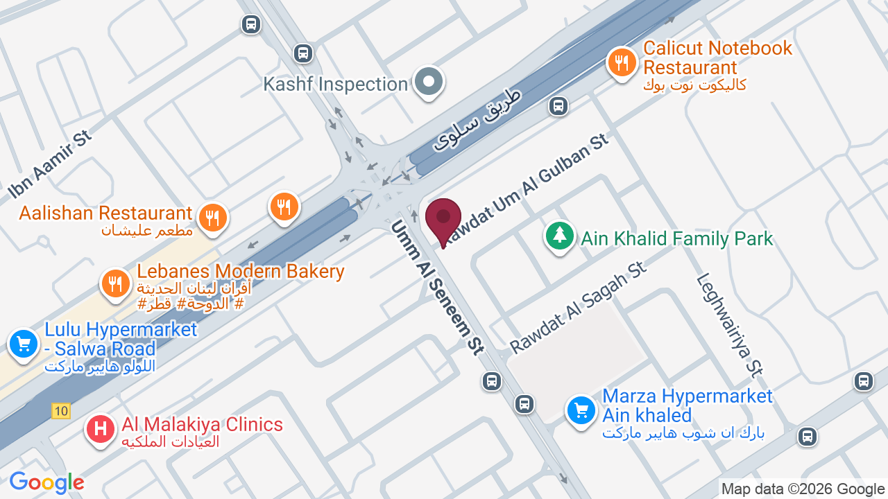 Map showing She Salon