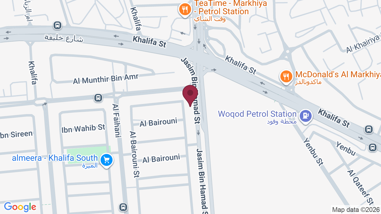 Map showing Show Salon شوو صالون