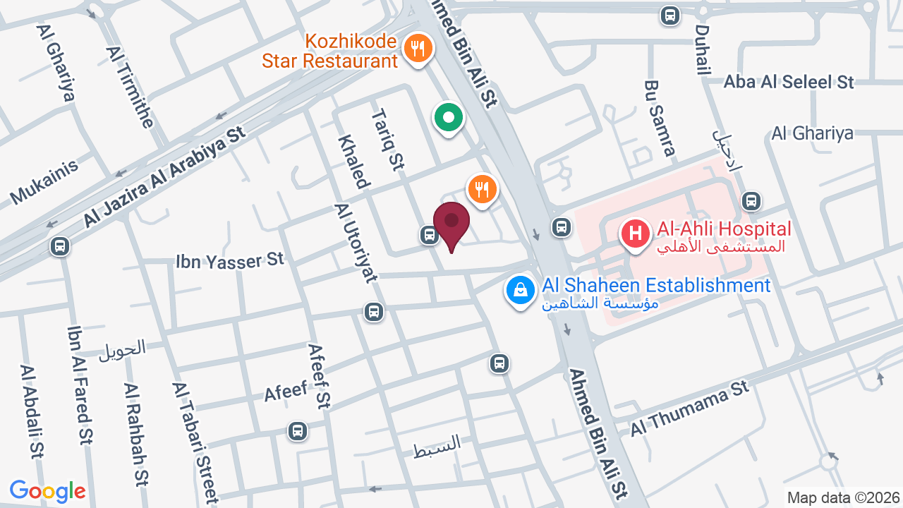 Map showing Salon Shabab Beirut For Men صالون شباب بيروت للرجال