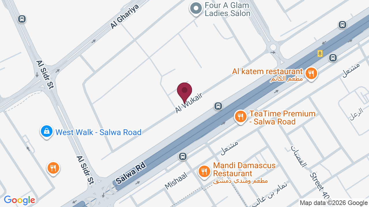 Map showing Cavallo Barbershop I صالون كافالو للرجال