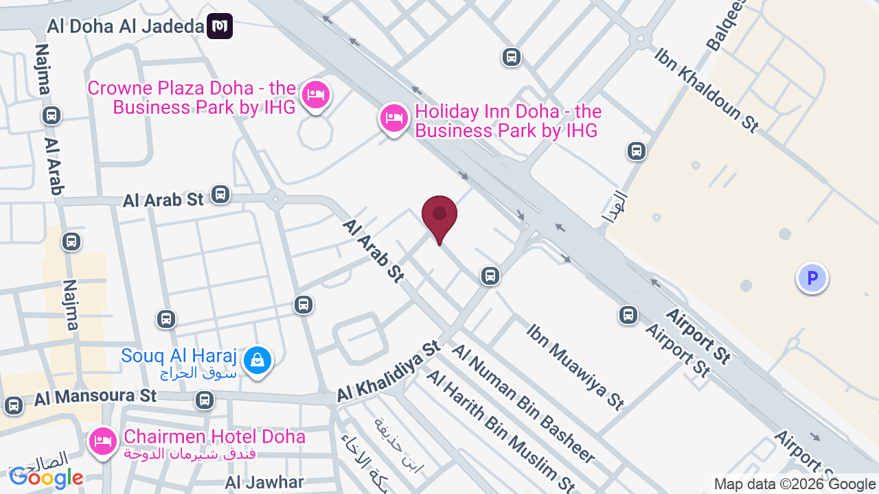 Map showing The Hair Club Salon – صالون ذا هير كلوب