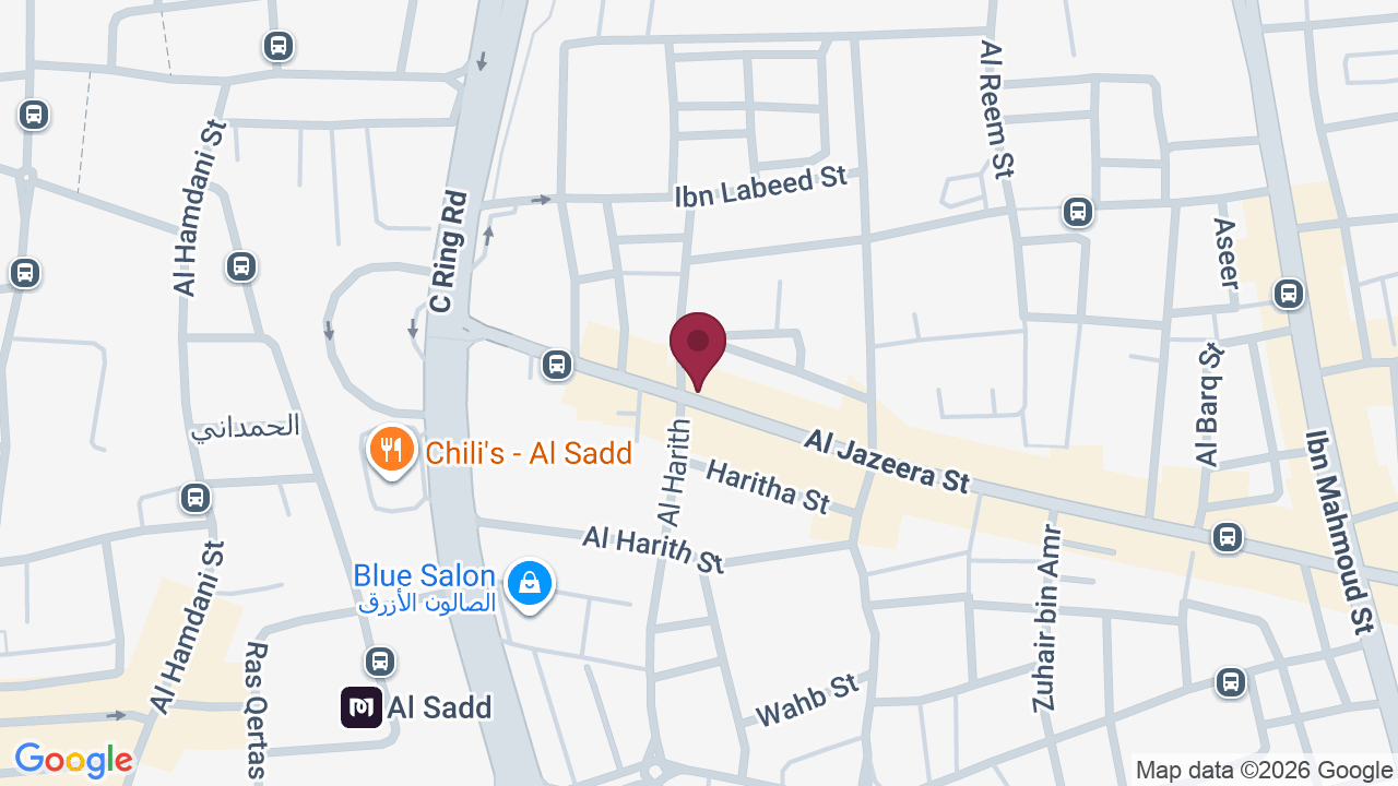 Map showing Glam Nailsqatar