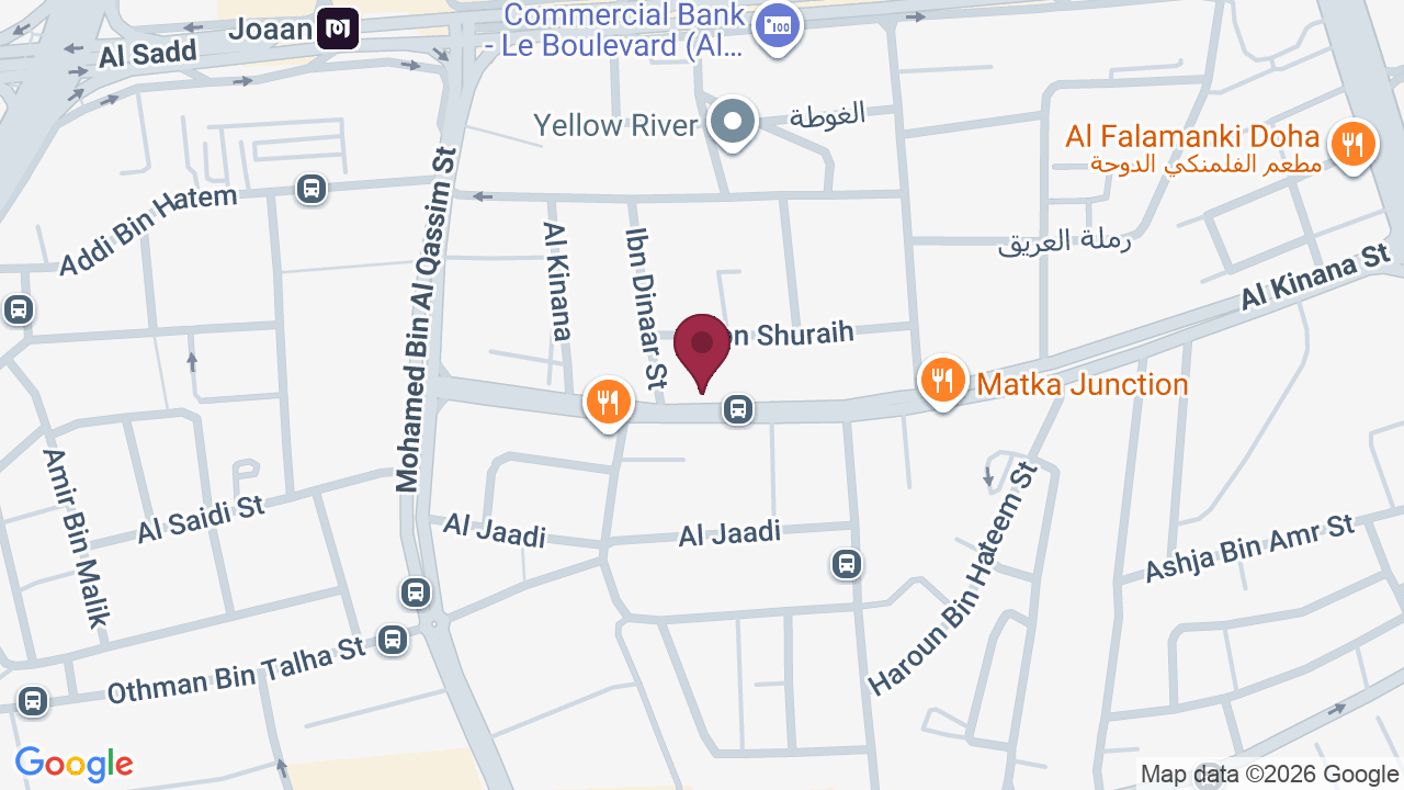Map showing Spa L’eau Qatar