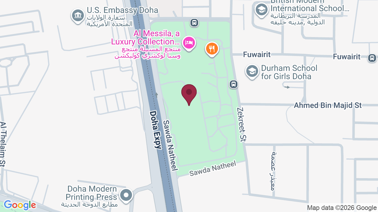 Map showing Al Messila Spa