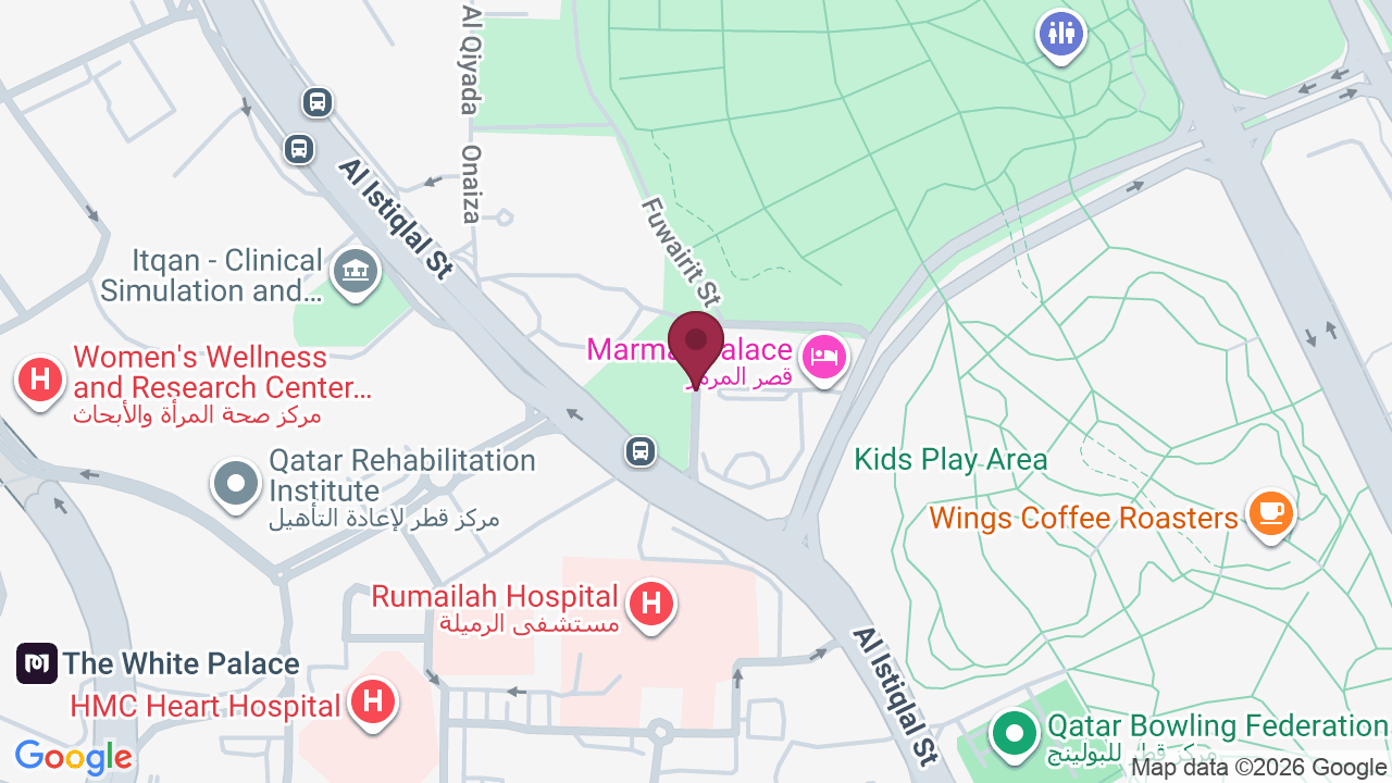 Map showing Massage Doha Qatar Spa
