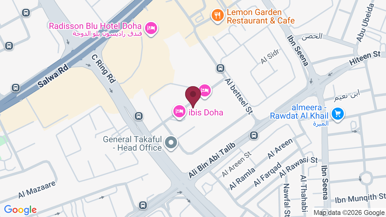 Map showing Aqua Spa Millennium Place Hotel Spa