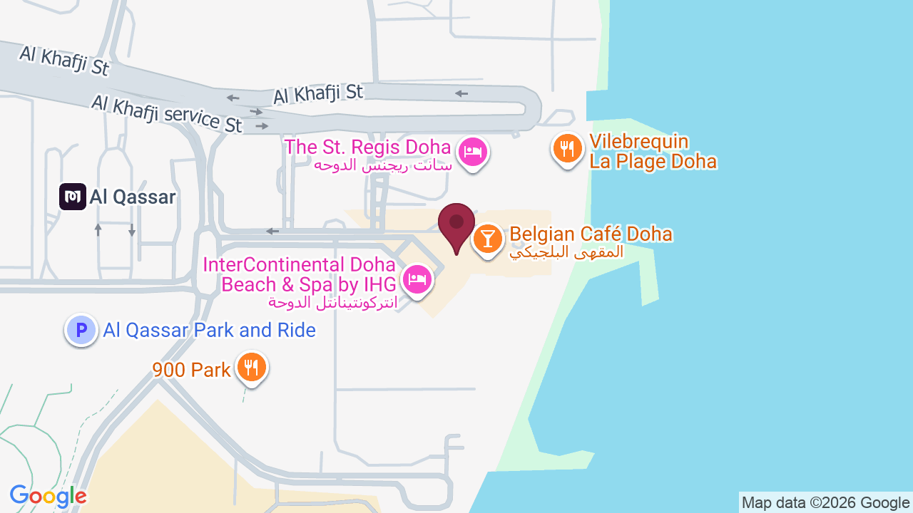 Map showing Spa InterContinental