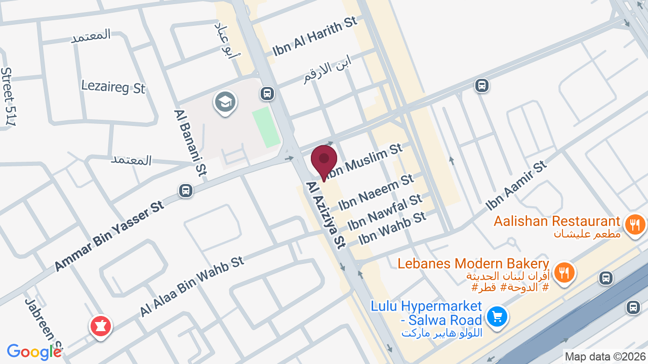 Map showing Massage Down Town Spa
