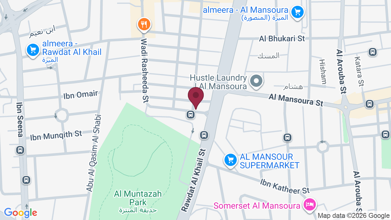 Map showing Qatar Massage-24 Service