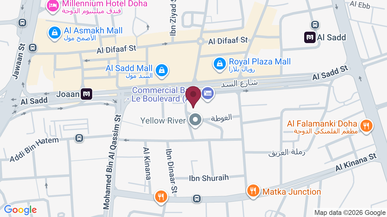 Map showing Luna Spa Center