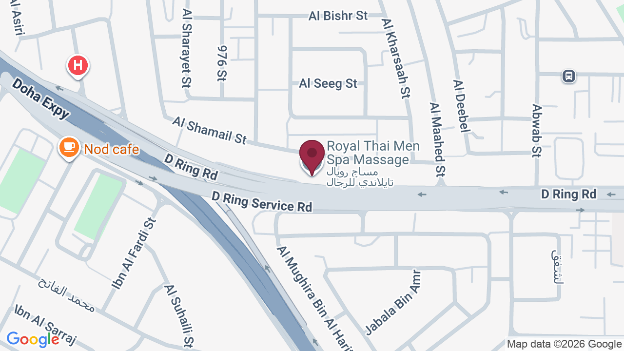 Map showing Royal Thai Men Spa Massage