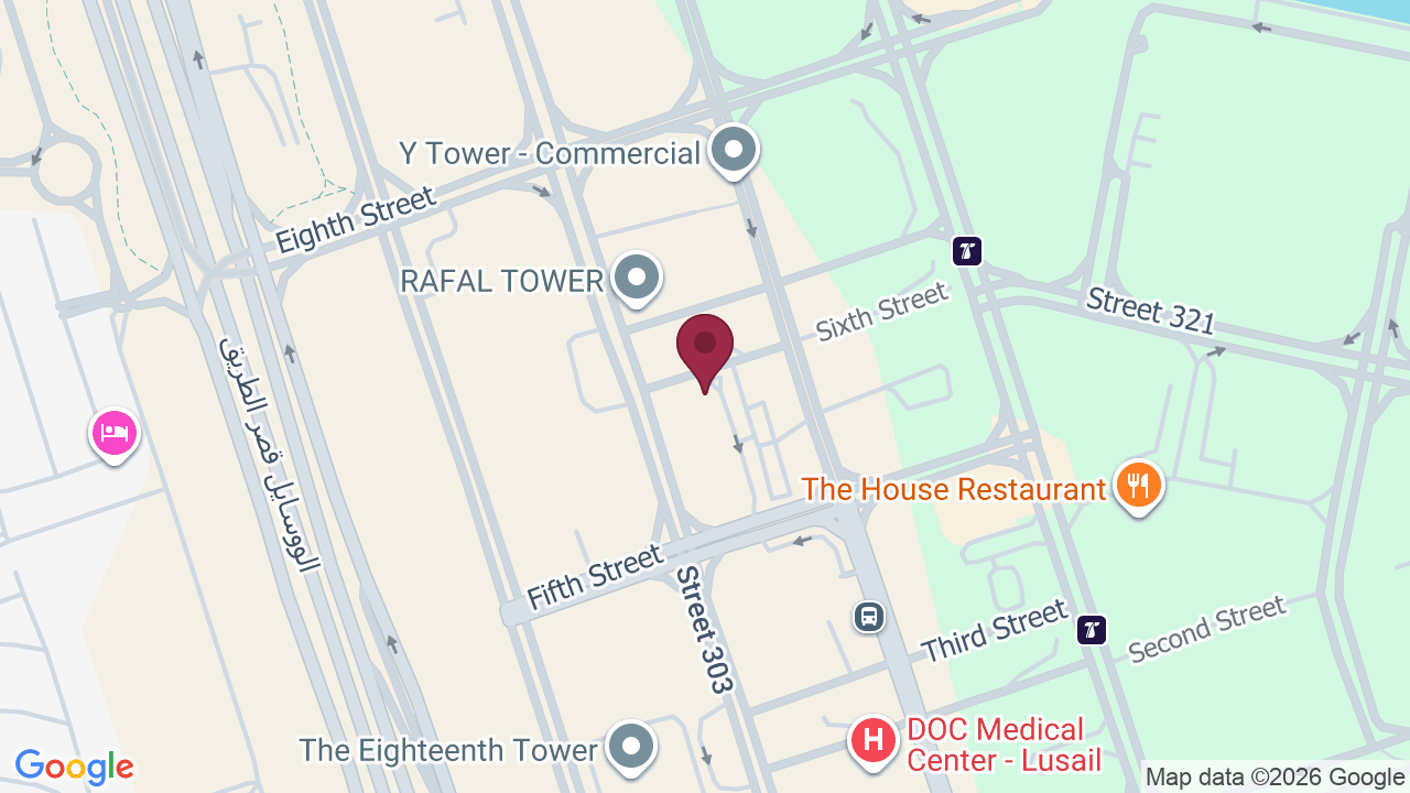 Map showing Cazafoam Moroccan baths twin tower A- Floor15