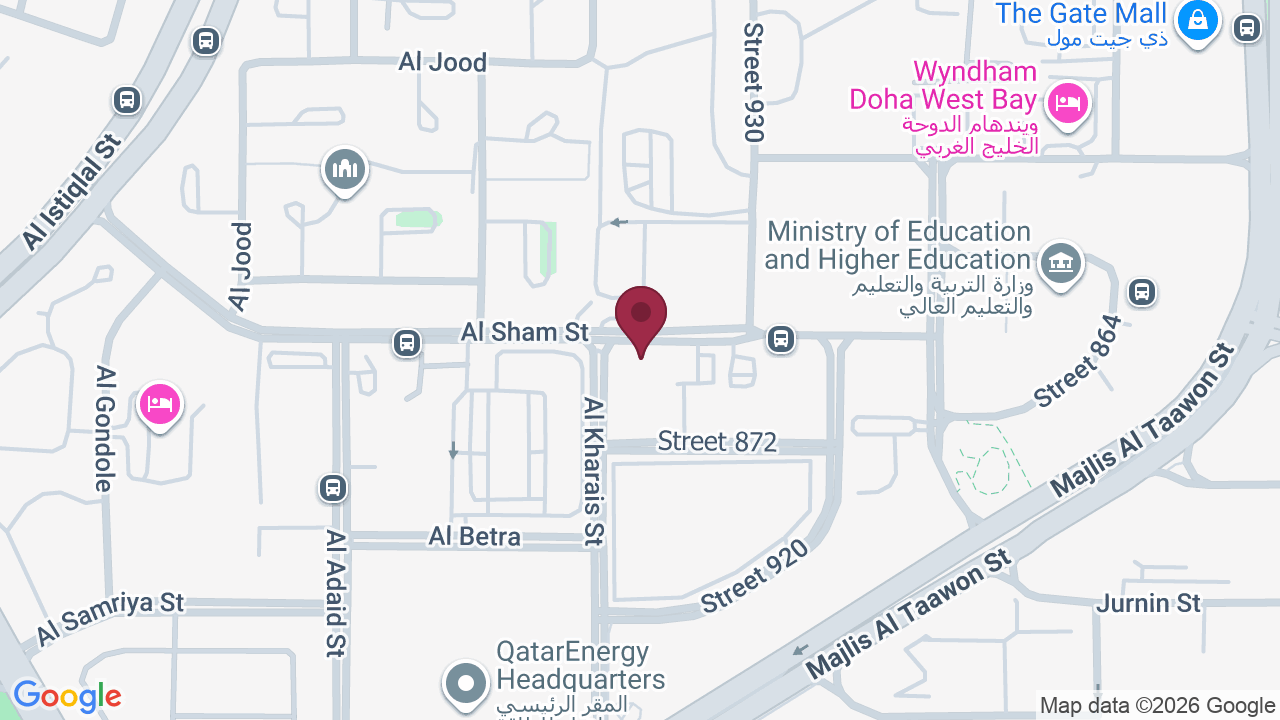 Map showing Shine SPA