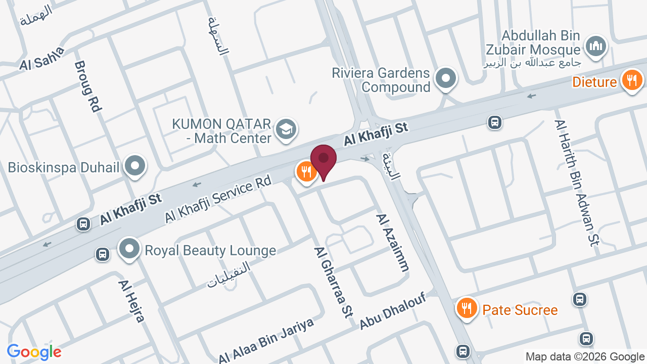 Map showing Oriental Spa