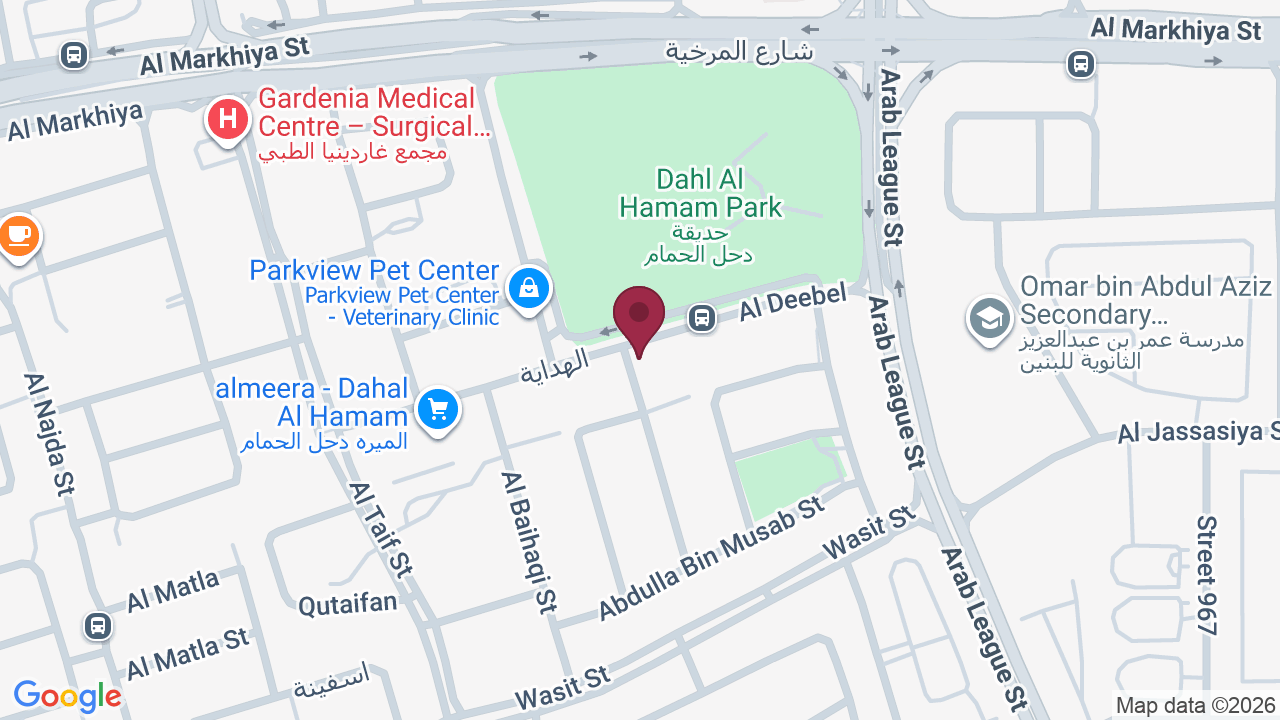 Map showing Anty Beauty & Body Care center / صالون أنتِ للتجميل و العناية بالجسم