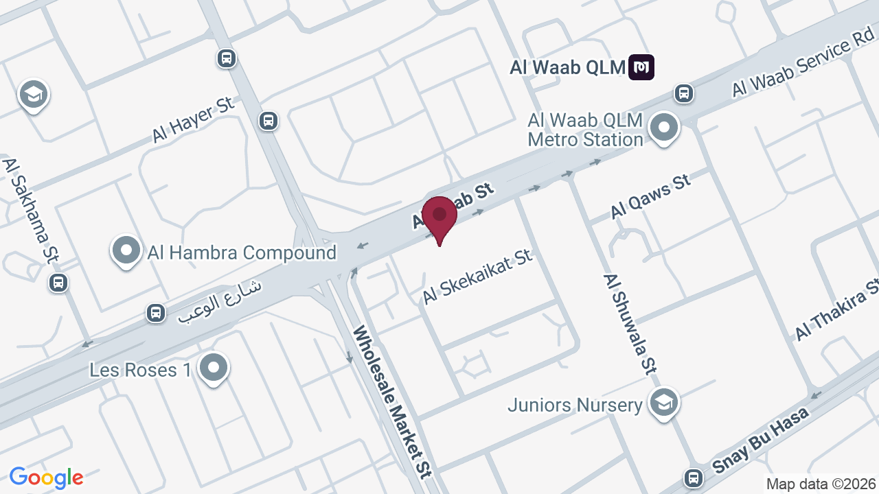 Map showing Silkor Al Waab Branch – مركز سيلكور الوعب