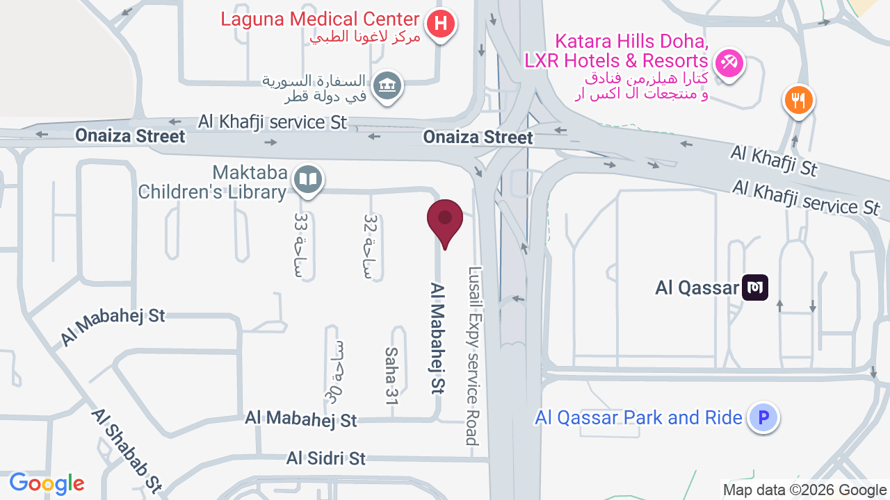Map showing Leaders Skin Group & Clinic