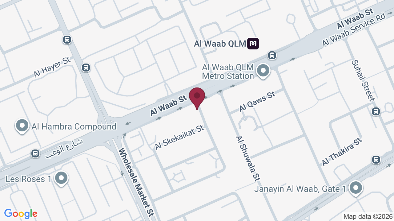 Map showing Lamsa Clinics Qatar عـــــيادات لمســــة