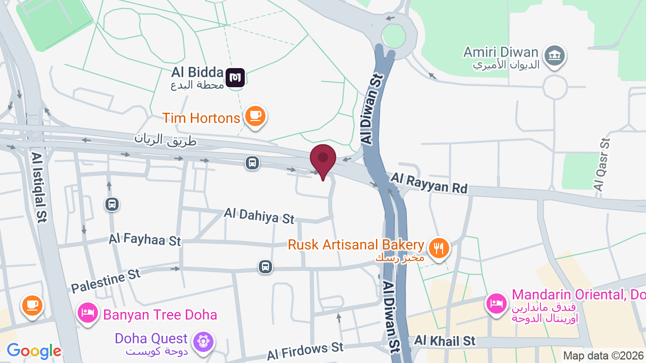 Map showing ZOYA BEAUTY CENTER