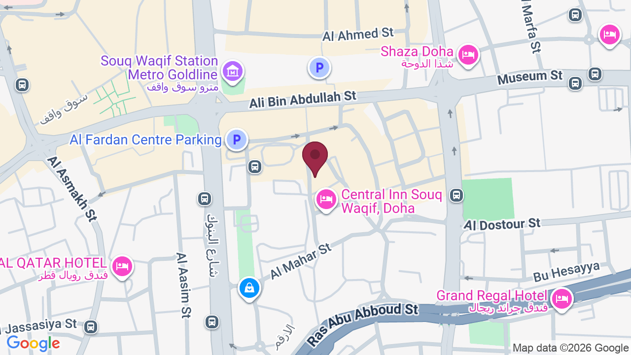 Map showing Reem Medical Center