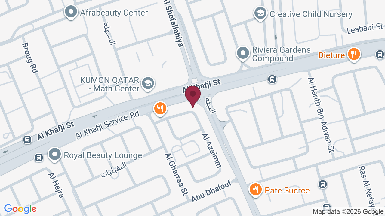 Map showing VLCC Slimming | Beauty | Fitness, Al Duhail، Qatar