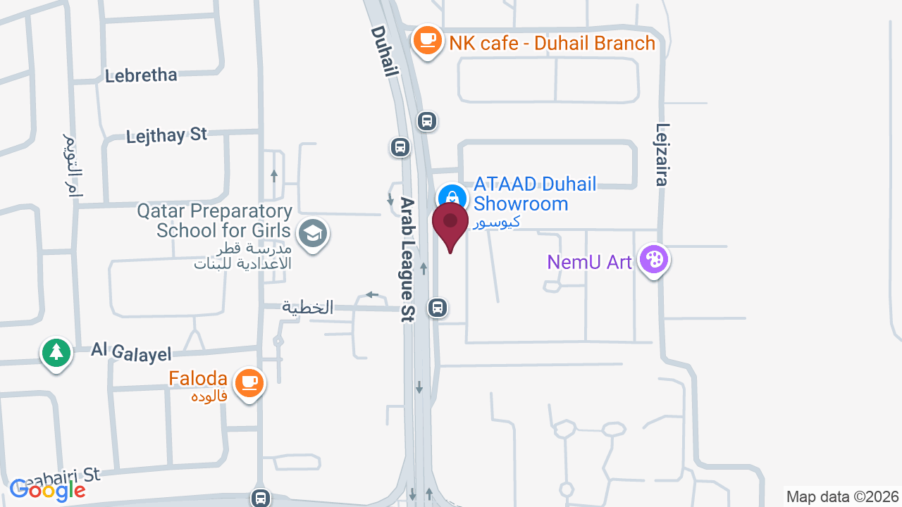 Map showing DR HESSA ALBUAINAIN MEDICAL CENTER